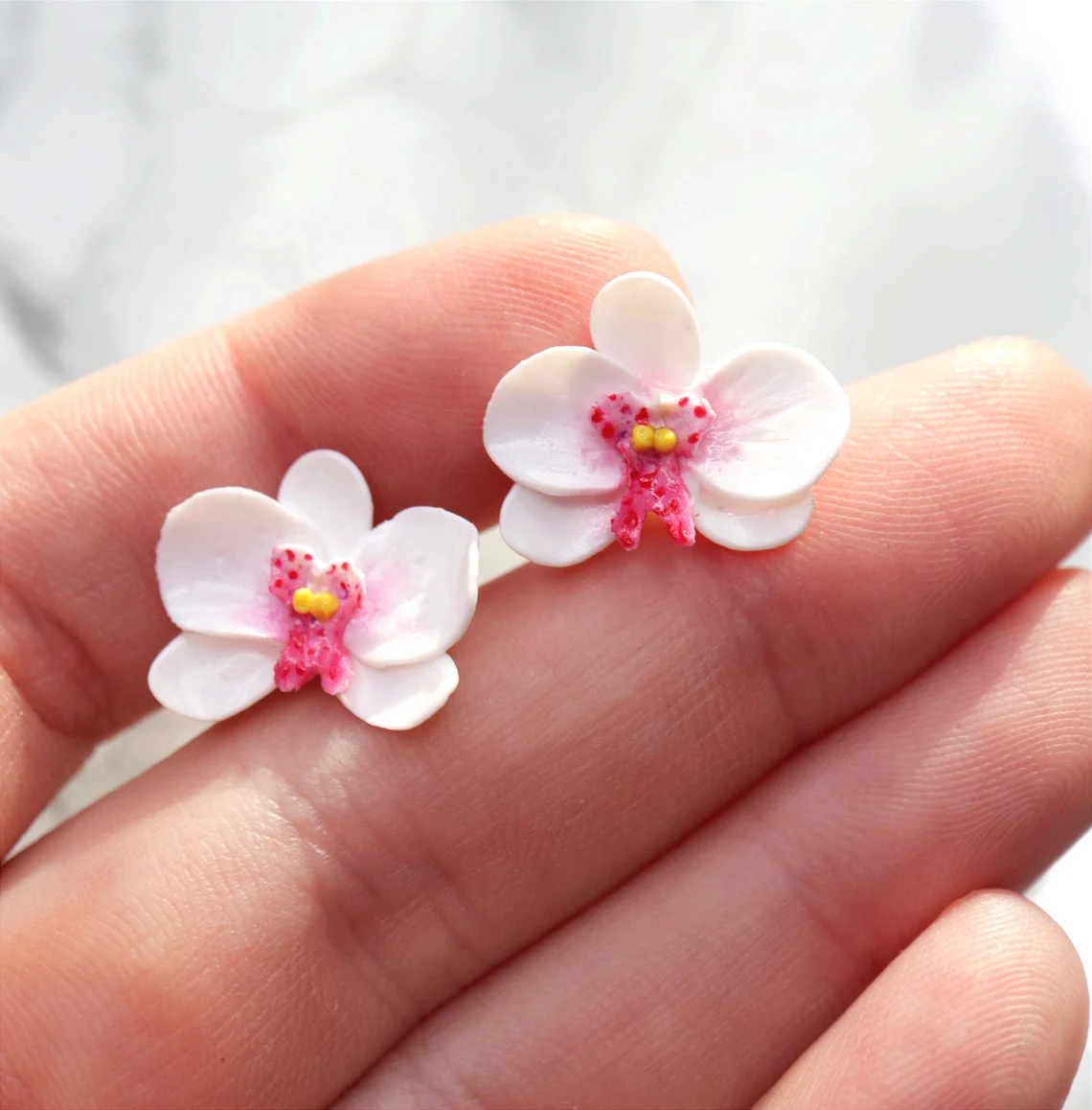 Pendientes Orquídea