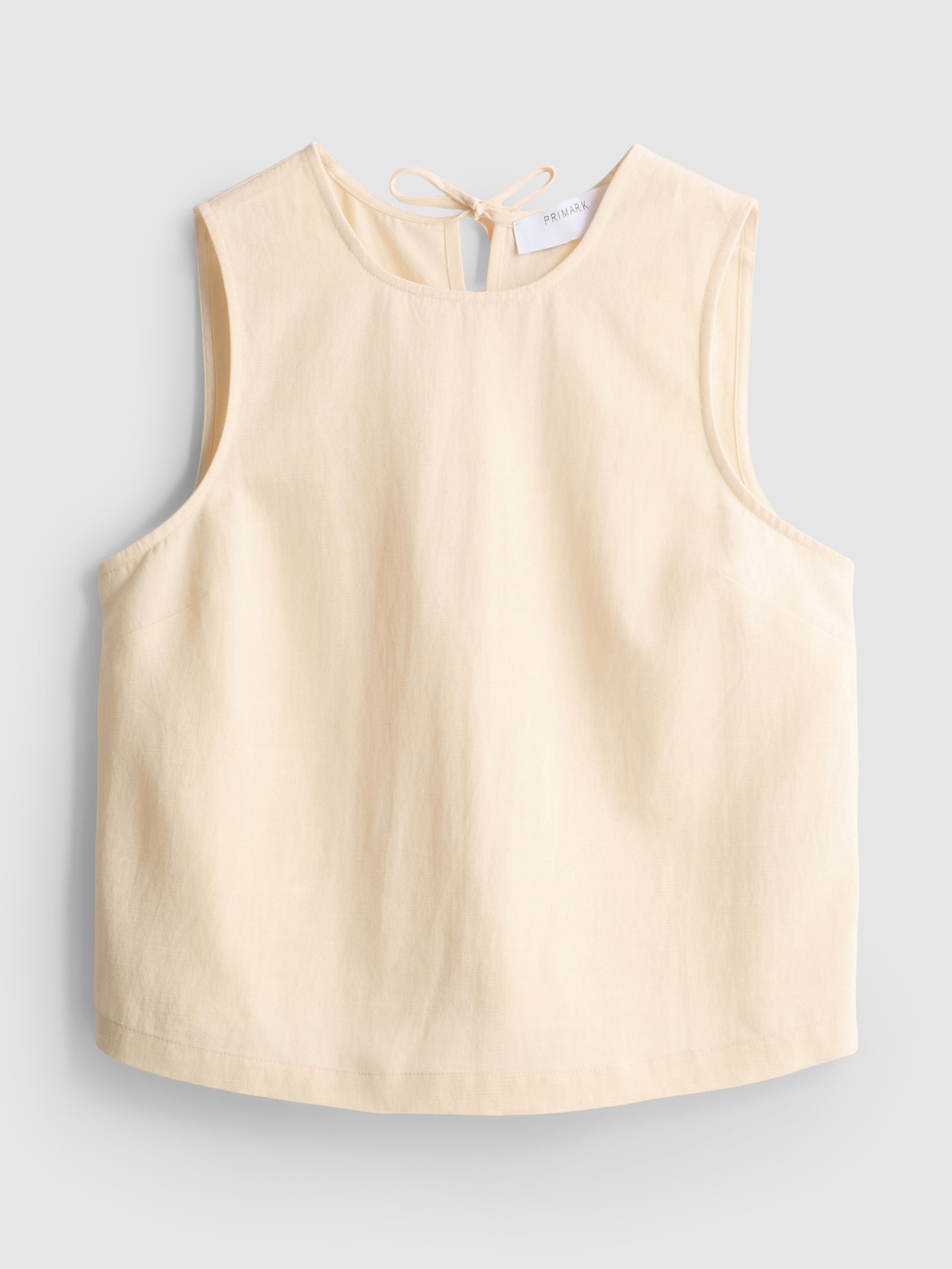 Top Beige Sin Mangas